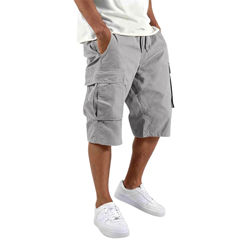 Men's camouflage shorts, men's camouflage work clothes, loose, casual, outdoor sports half-pants casual and comfortable shorts