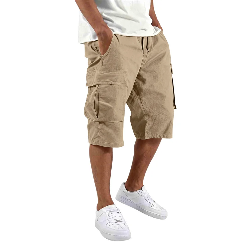 Men's camouflage shorts, men's camouflage work clothes, loose, casual, outdoor sports half-pants casual and comfortable shorts