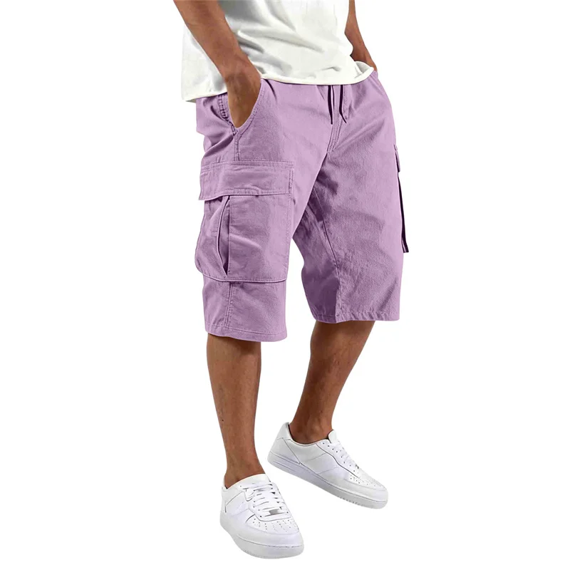 Men's camouflage shorts, men's camouflage work clothes, loose, casual, outdoor sports half-pants casual and comfortable shorts