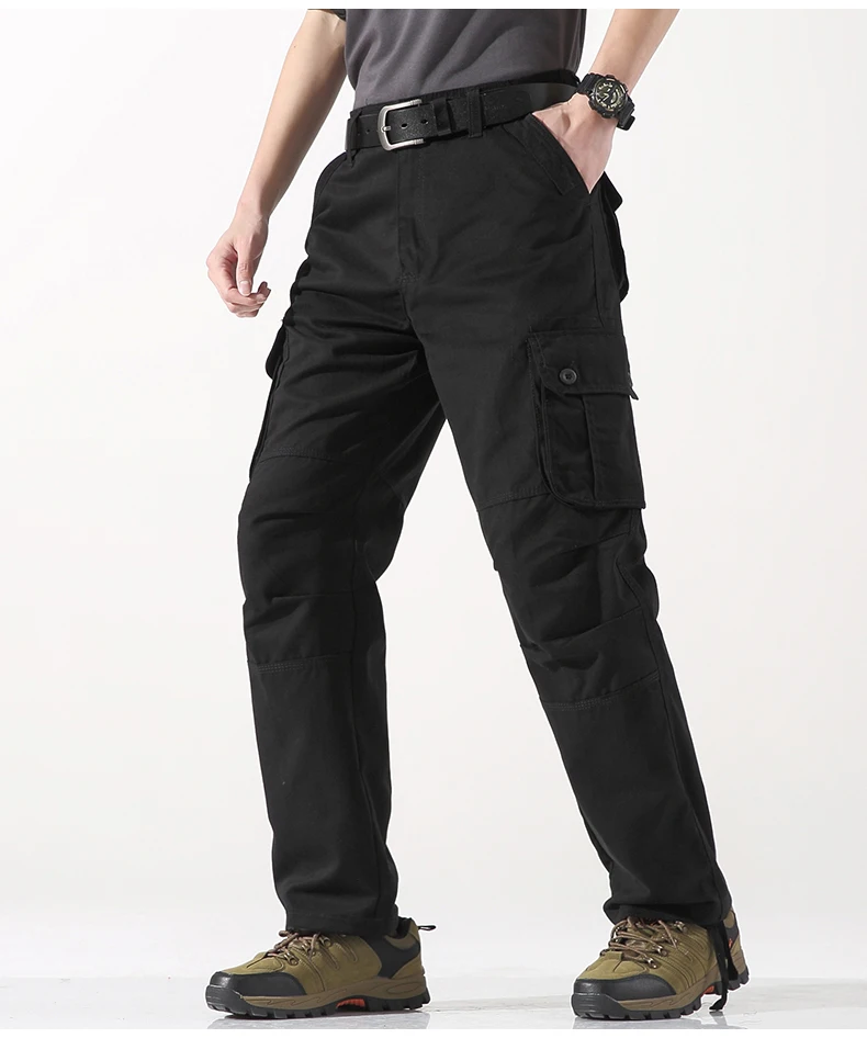 Tactical Cargo Pants Men Cotton Overalls Outdoor Work Trousers Big Size Hombre Clothing Camo Hiking Pants