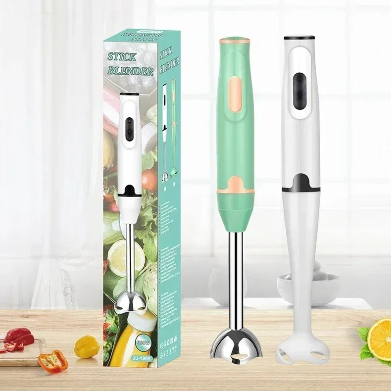 3-in-1 Handheld Electric Food Mixer for Eggs and Vegetables with Stainless Steel Whisk Blender and Chopper Kitchen Utensil