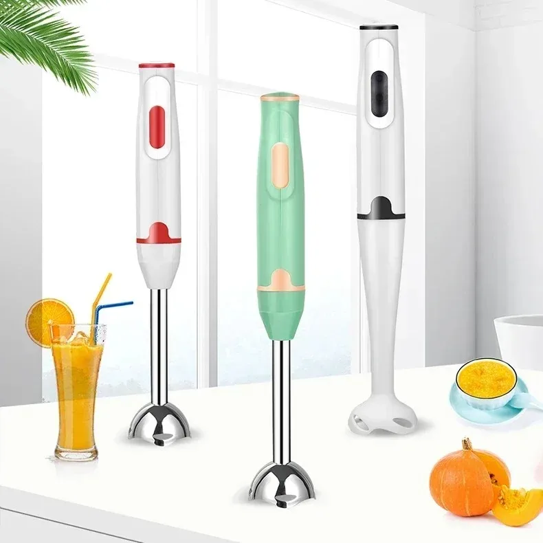 3-in-1 Handheld Electric Food Mixer for Eggs and Vegetables with Stainless Steel Whisk Blender and Chopper Kitchen Utensil