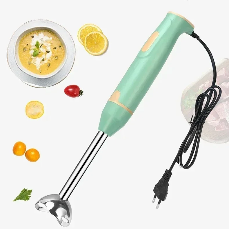 3-in-1 Handheld Electric Food Mixer for Eggs and Vegetables with Stainless Steel Whisk Blender and Chopper Kitchen Utensil