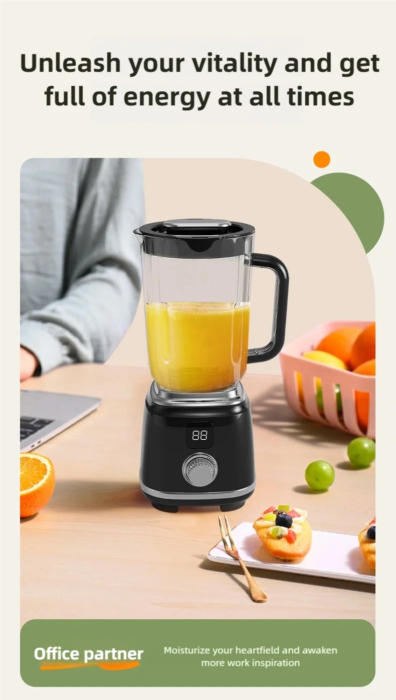 TINSOL New Household Multi-functional Blender with 3000mAh Large-capacity Battery, Ten Blades Extractor Kitchen Utensils