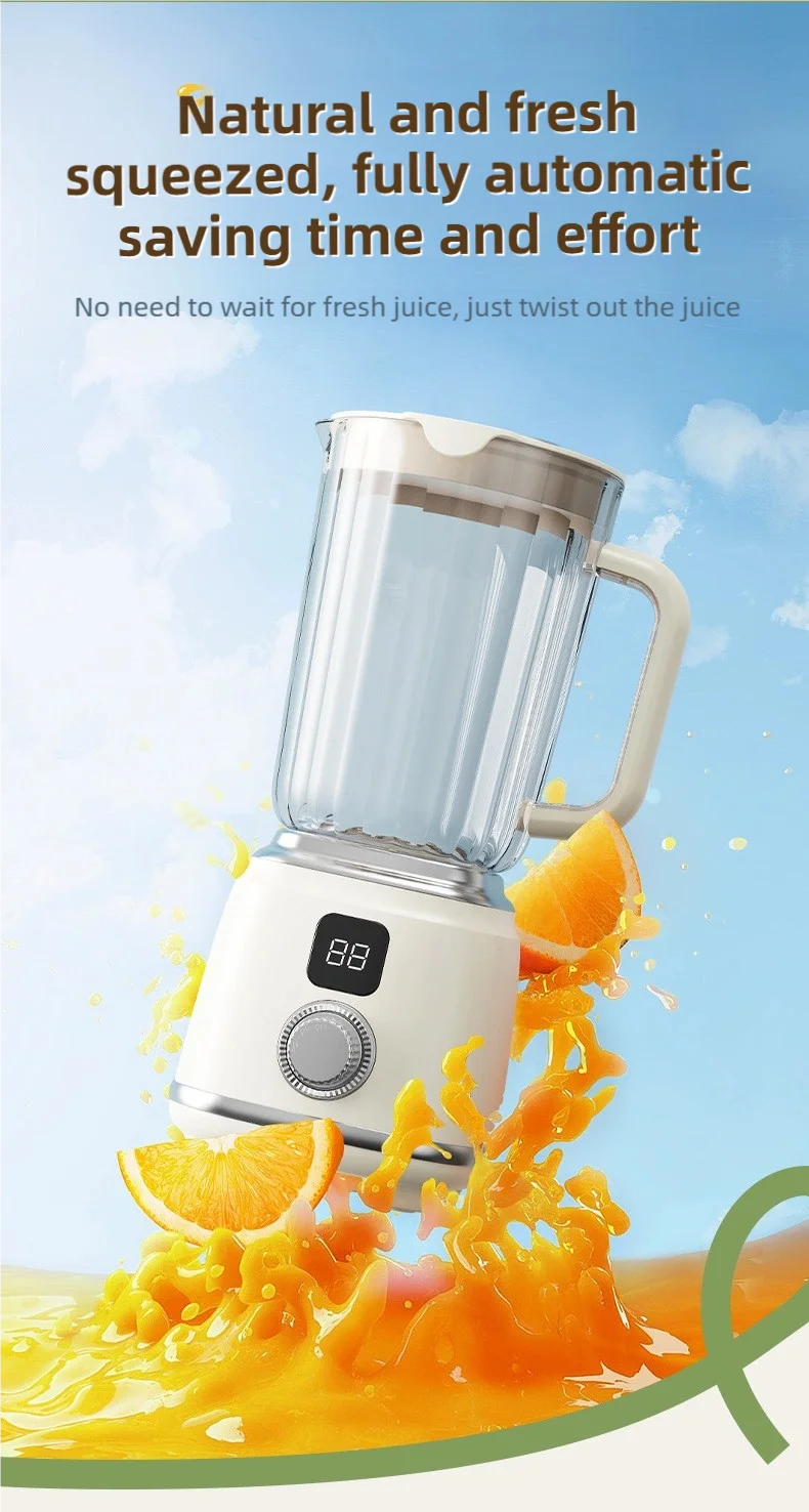 TINSOL New Household Multi-functional Blender with 3000mAh Large-capacity Battery, Ten Blades Extractor Kitchen Utensils