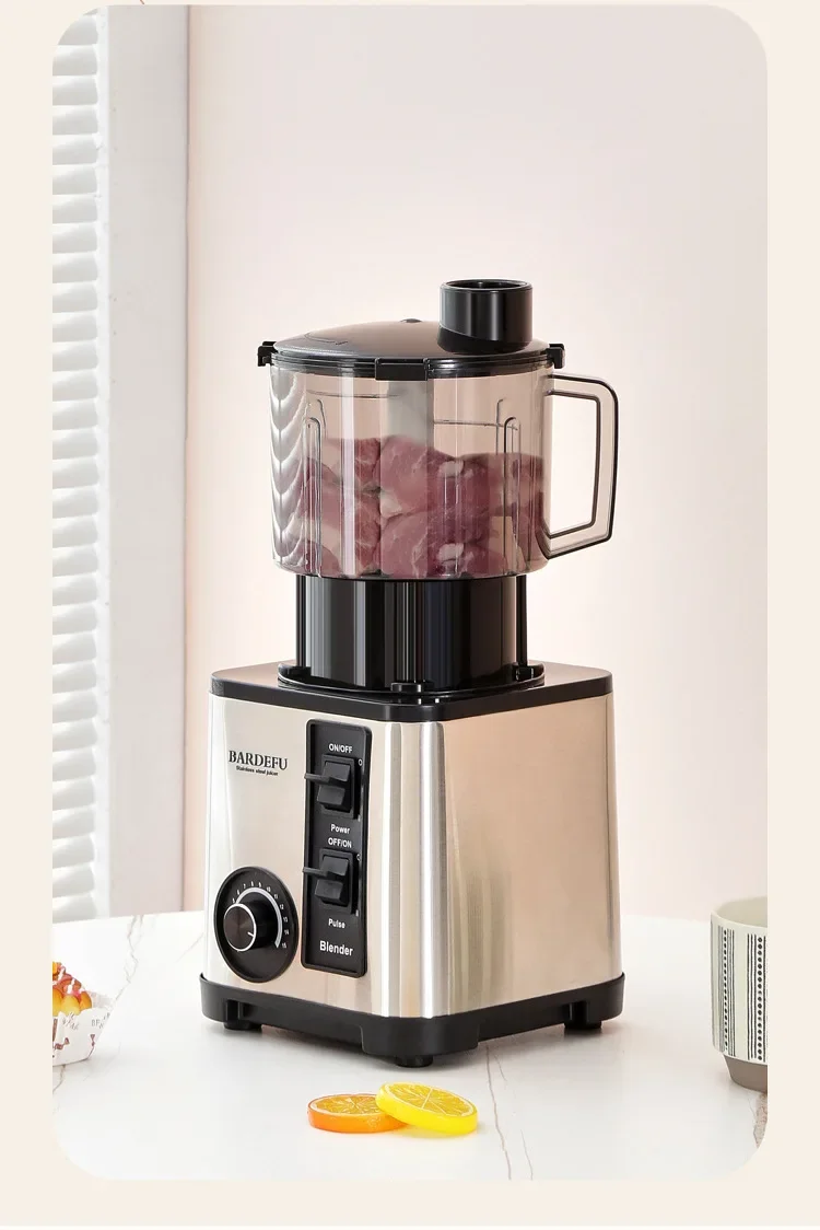 220V 3L Blender 6 in 1 Stainless Steel Icebreaker Large Capacity Wall Breaker Meat Grinder Juicer Household Commercial Salad