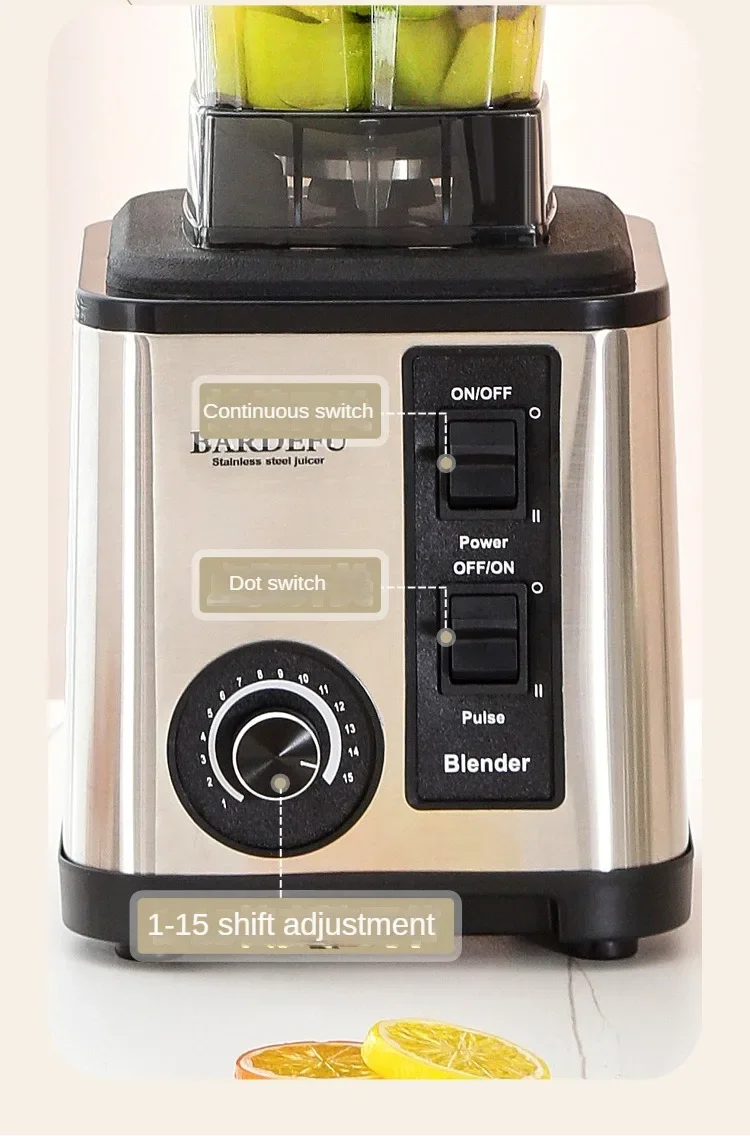220V 3L Blender 6 in 1 Stainless Steel Icebreaker Large Capacity Wall Breaker Meat Grinder Juicer Household Commercial Salad
