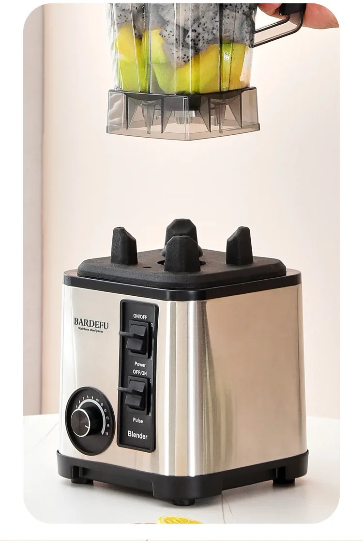 220V 3L Blender 6 in 1 Stainless Steel Icebreaker Large Capacity Wall Breaker Meat Grinder Juicer Household Commercial Salad