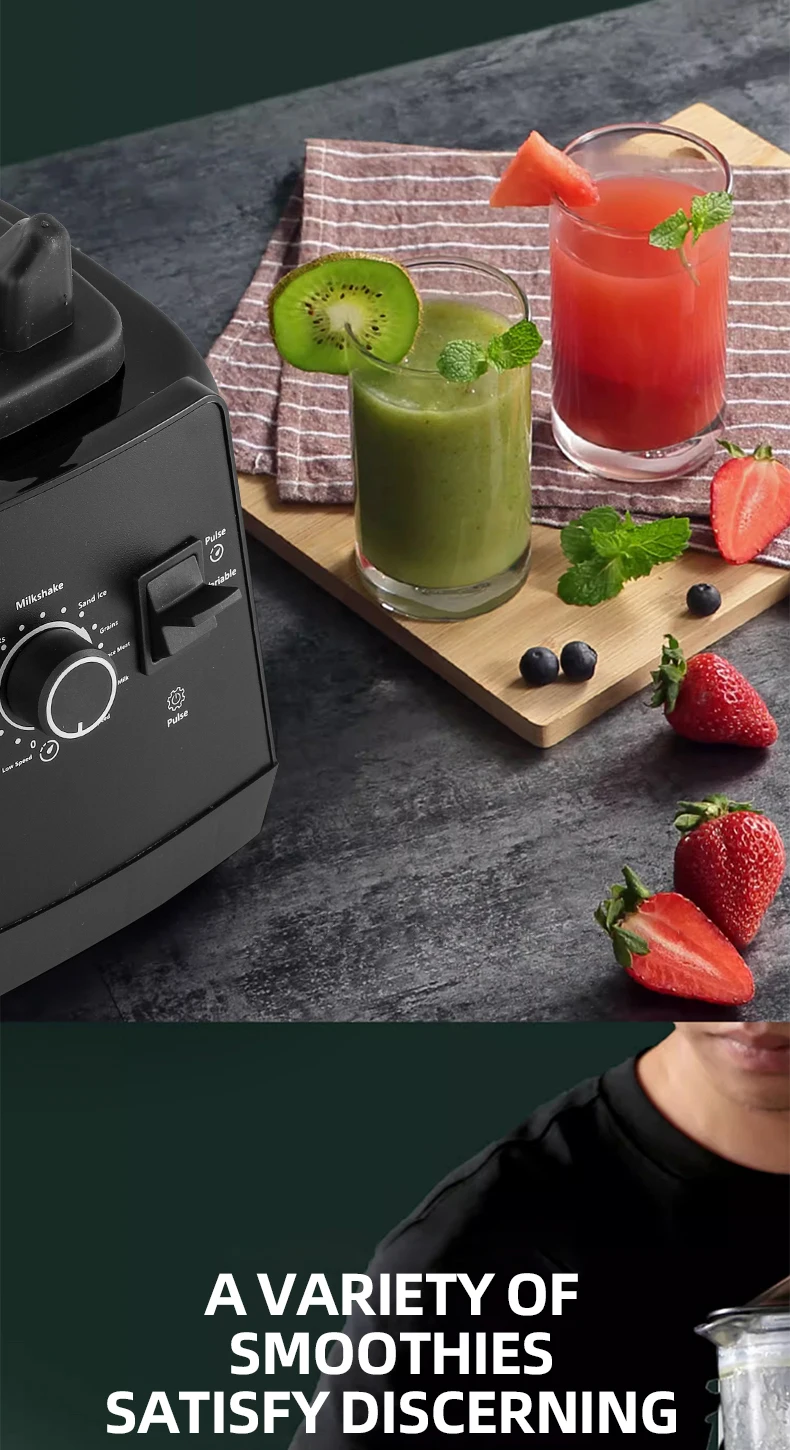 BPA FREE 2L Automatic Program Professional Commercial Blender Mixer Juicer Food Processor Ice Smoothies 220V EU/UK