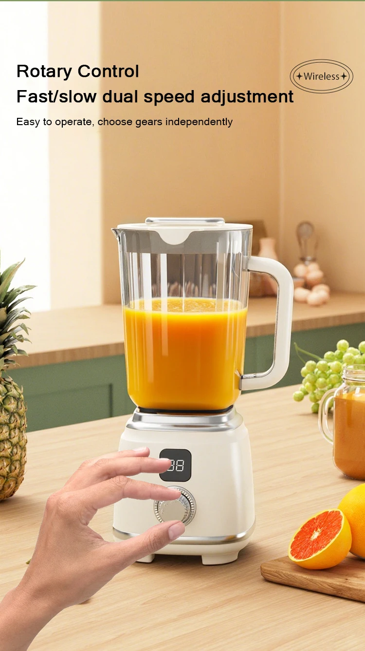 Portable Cordless Blender With 3000mAh Battery, 600ml Juicer Cup, Type-C Charging, Self-Cleaning Smoothie Maker For Travel