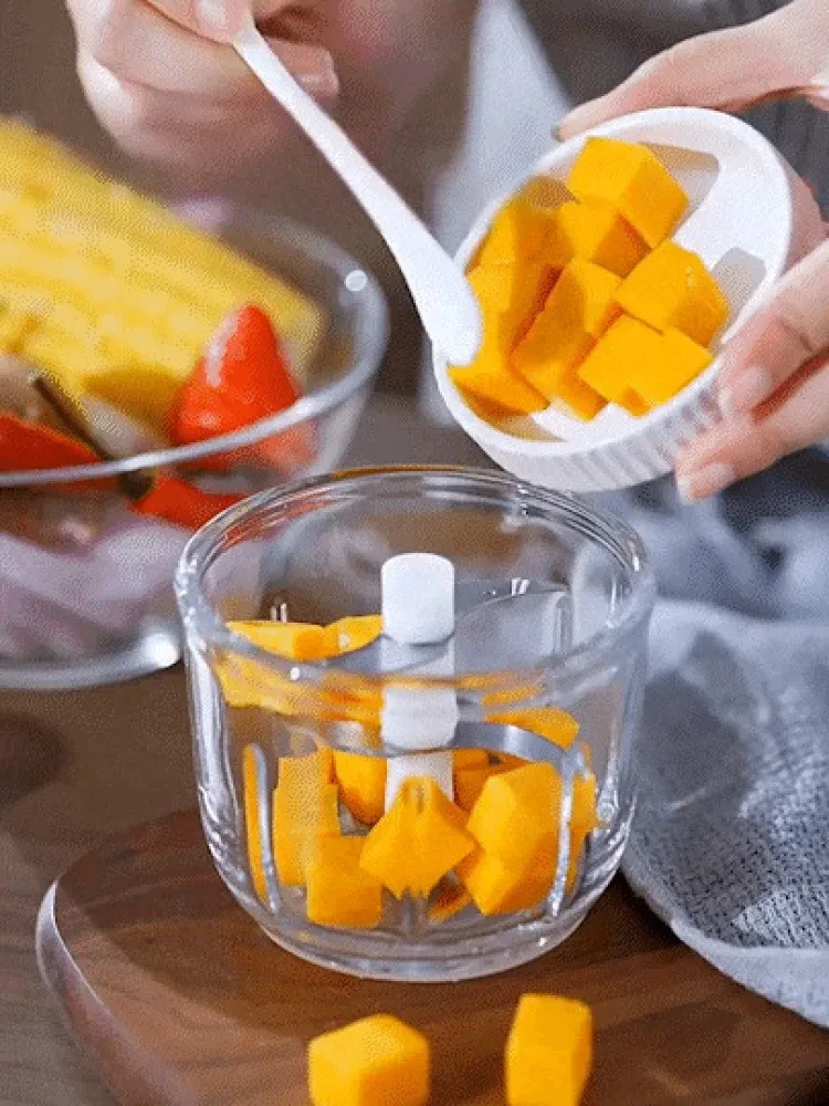 Electric Garlic Masher 260ML Food Blender Household Meat Grinder Onion Chili Vegetable Grinder Kitchen Tools Food Mixer