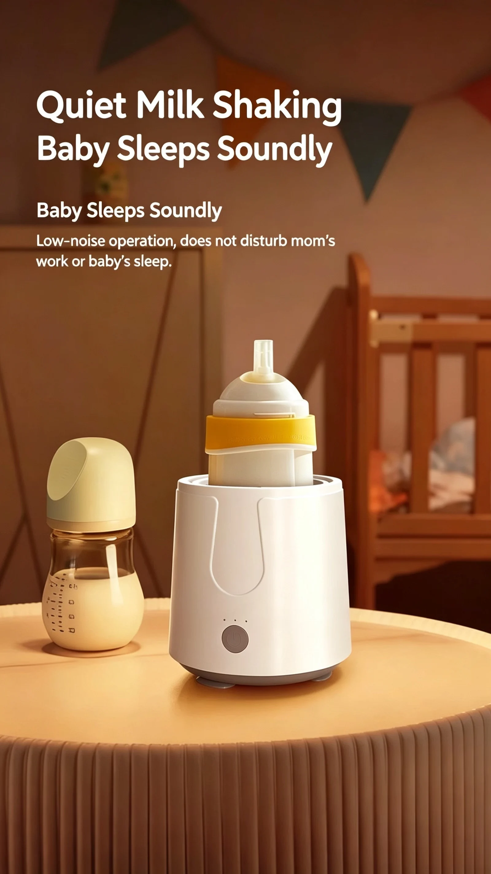 Electric Baby Bottle Milk Shaker, USB Smart Formula Mixer, Automatic Infant Milk Foam Maker, Baby Milk Blender for Milk Powder