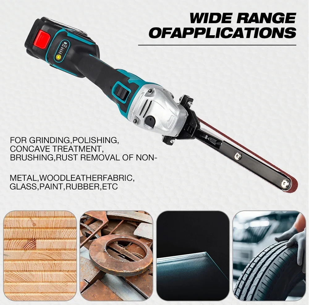 Mini Cordless Angle Grinder Sander Multifunctional Polishing Machine Belt Tool Accessory For Home DIY Modification