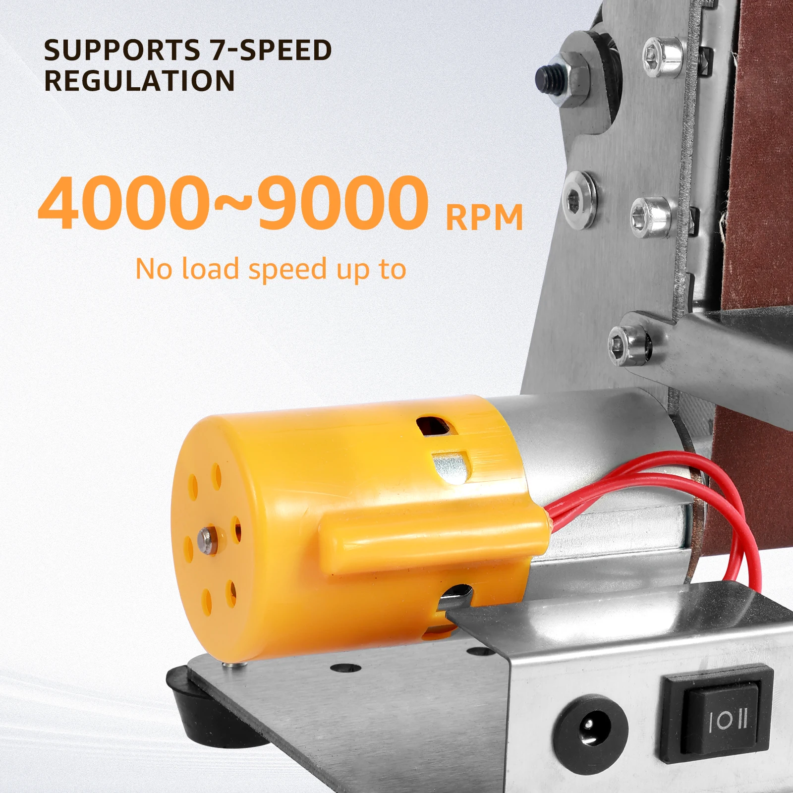 Mini Belt Grinding Machine Tool Sharpening Machine Sanding Grinding Electric Multifunctional Sander Polisher Machine Adjustable