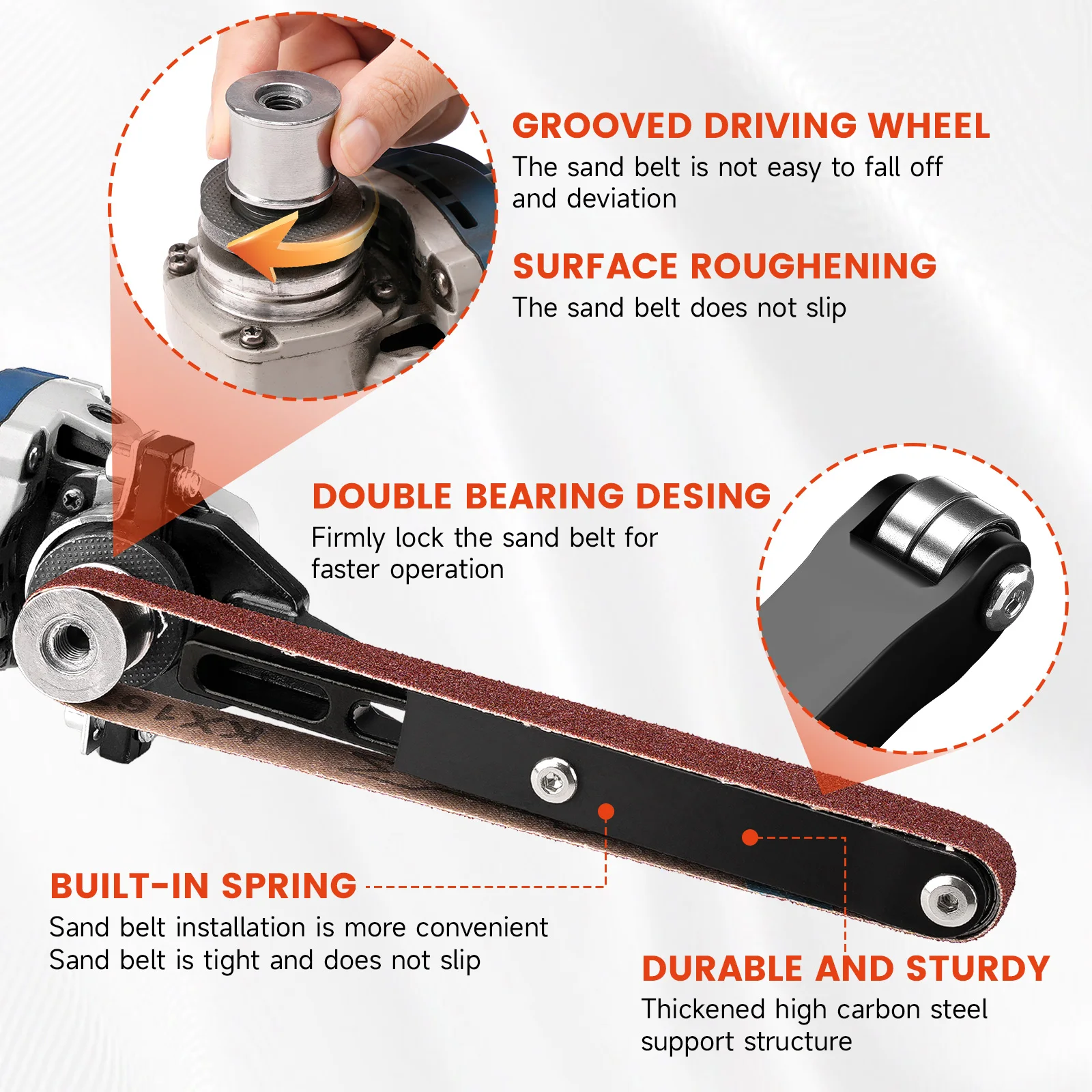 SI FANG Multifunctional Cordless Grinder Mini Sander Angle Grinder Modification Belt Sander Accessories Polishing Machine Tools