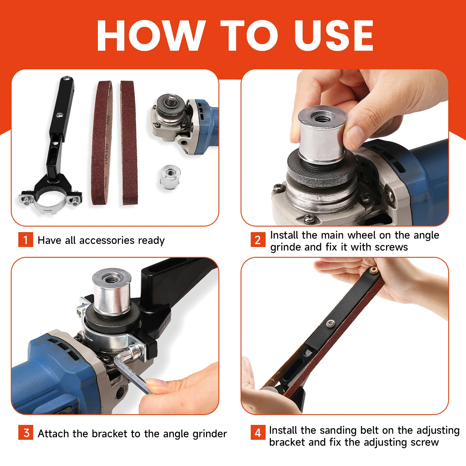 SI FANG Multifunctional Cordless Grinder Mini Sander Angle Grinder Modification Belt Sander Accessories Polishing Machine Tools