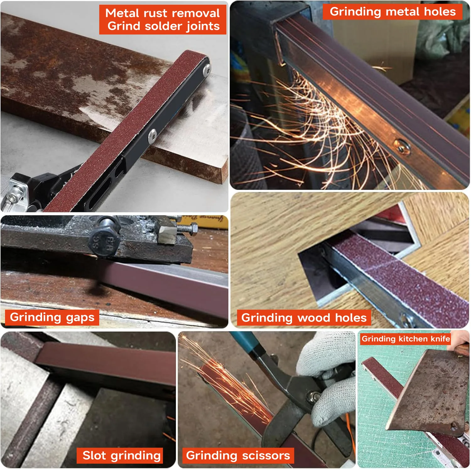SI FANG Multifunctional Cordless Grinder Mini Sander Angle Grinder Modification Belt Sander Accessories Polishing Machine Tools