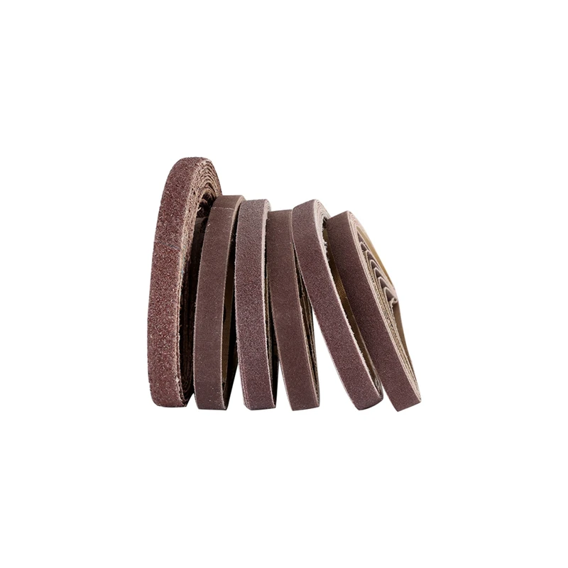 120PCS 330x10mm Sanding Belts Abrasive Belts for 3/8" Air Belt Sander Air Angle Grinder Grinding Machine Polishing Grinding Belt