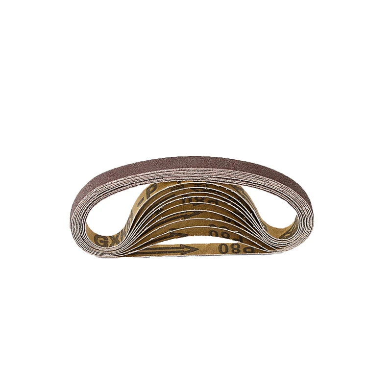 120PCS 330x10mm Sanding Belts Abrasive Belts for 3/8" Air Belt Sander Air Angle Grinder Grinding Machine Polishing Grinding Belt