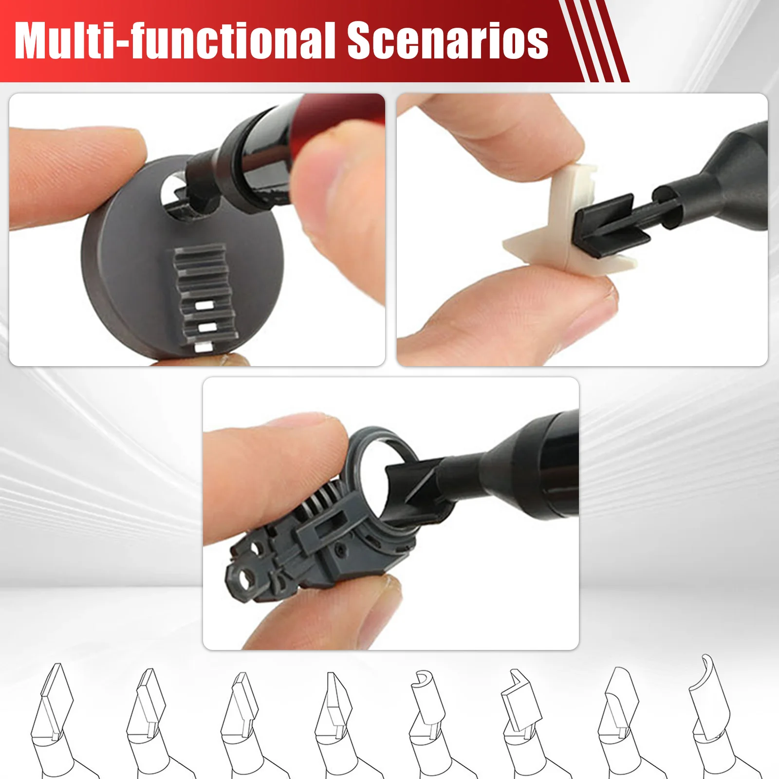 Mini Reciprocating Sander Set Portable Electric Sanding Pen USB Rechargeable Mini Sander with Overload Protection 3 Gears