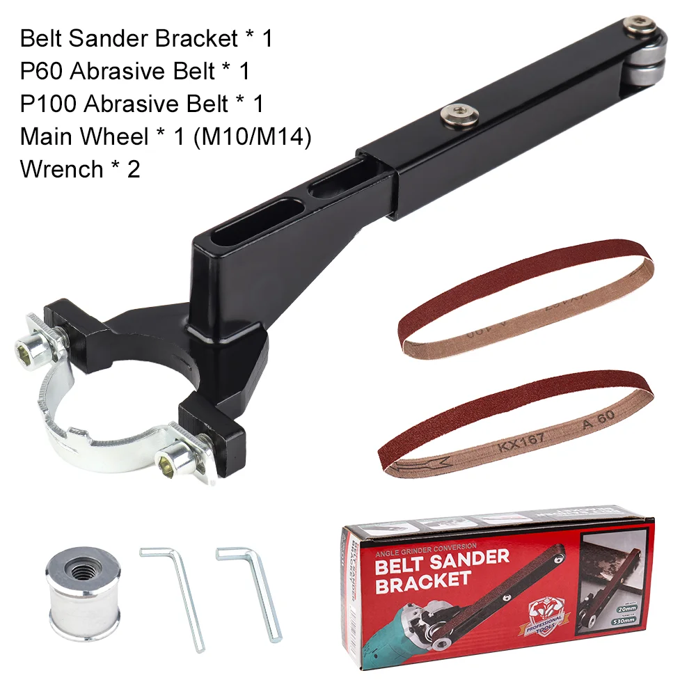 Belt Sander Bracket Angle Grinder Modified Sand Belt Machine For Model100 115 125Angle Grinder For Wood/Metal Grinding Polishing