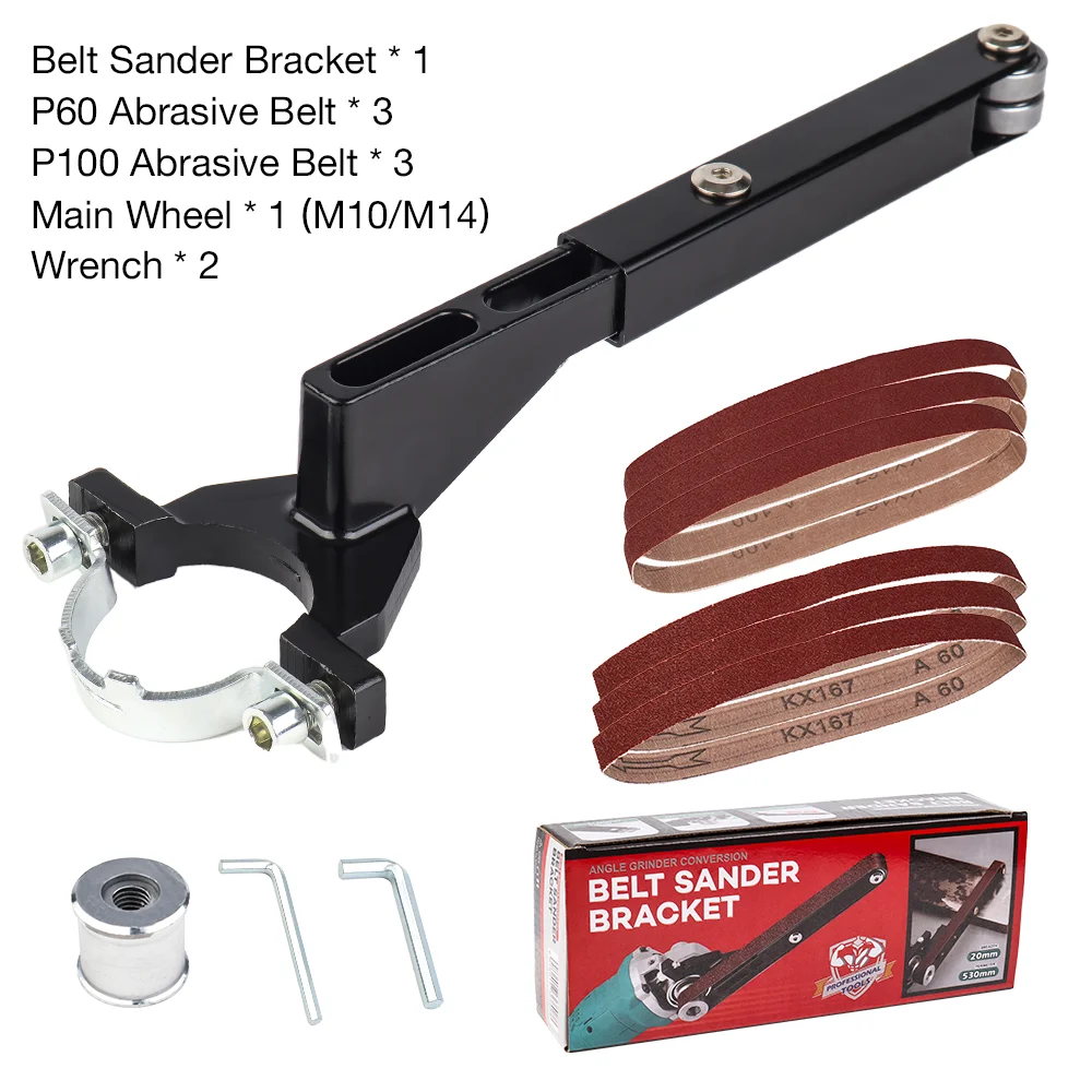 Belt Sander Bracket Angle Grinder Modified Sand Belt Machine For Model100 115 125Angle Grinder For Wood/Metal Grinding Polishing