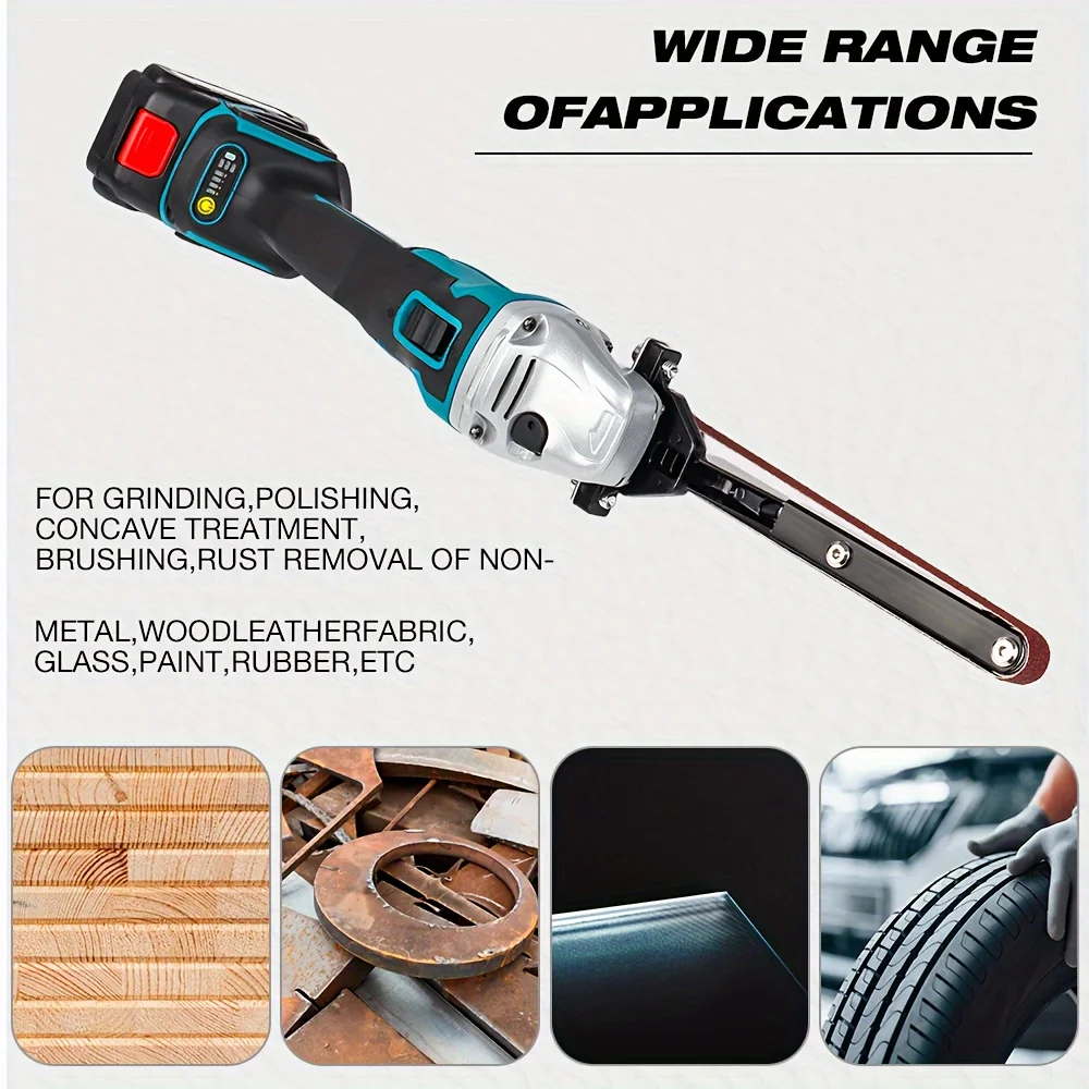 6/10PCS Sander Angle Grinder Modified Accessory Belt Sander For 100/115/125 Angle Grinder Woodworking Trimming Polishing