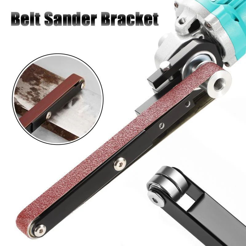 6/10PCS Sander Angle Grinder Modified Accessory Belt Sander For 100/115/125 Angle Grinder Woodworking Trimming Polishing