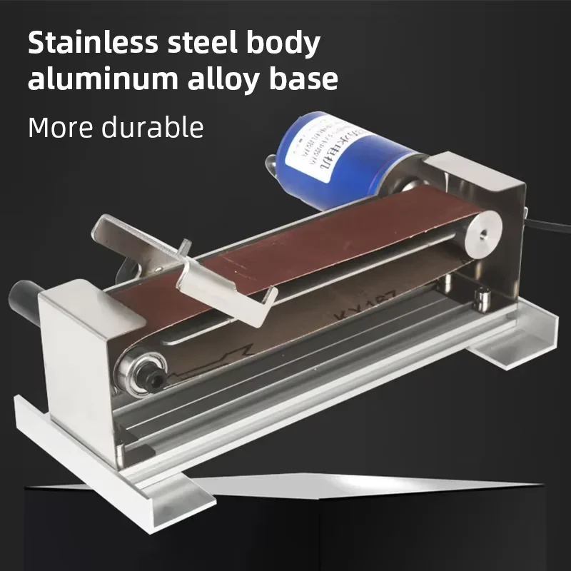 Mini Belt Sander 50*533mm Electric Polishing Machine Waterproof Benchtop Sander Sharpener for Knives Cutter Edges Sharpener
