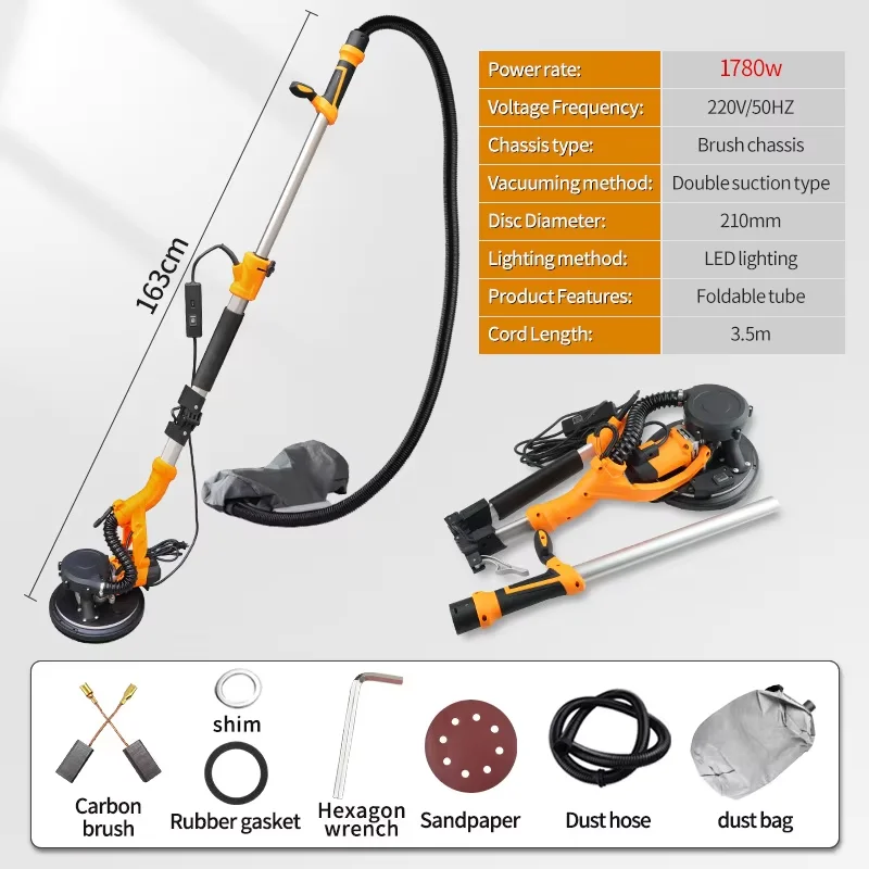 Wall sander, wall grinder, folding large handle, self-suction putty, powder wall sandpaper, sanding artifact