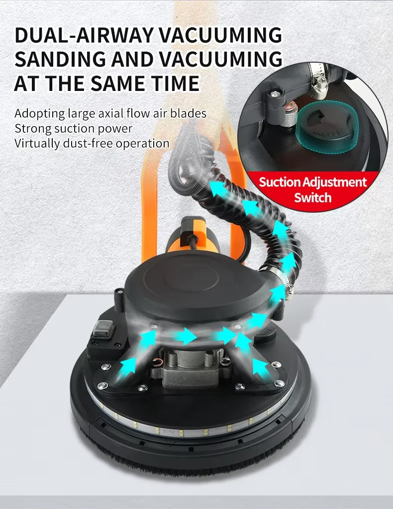 Wall sander, wall grinder, folding large handle, self-suction putty, powder wall sandpaper, sanding artifact