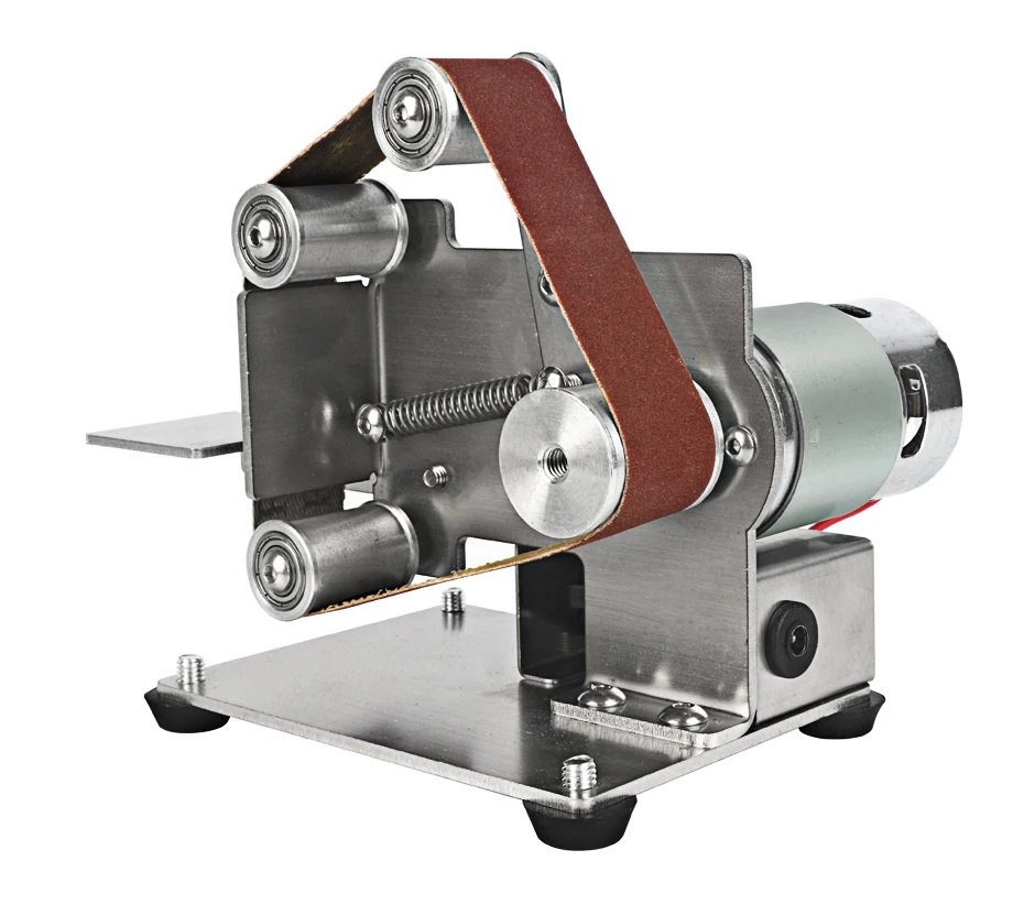 110V/220V Mini Belt Grinding Machine Tool Sharpening Machine Home DIY Polisher Machine Sanding Grinding Electric Sander