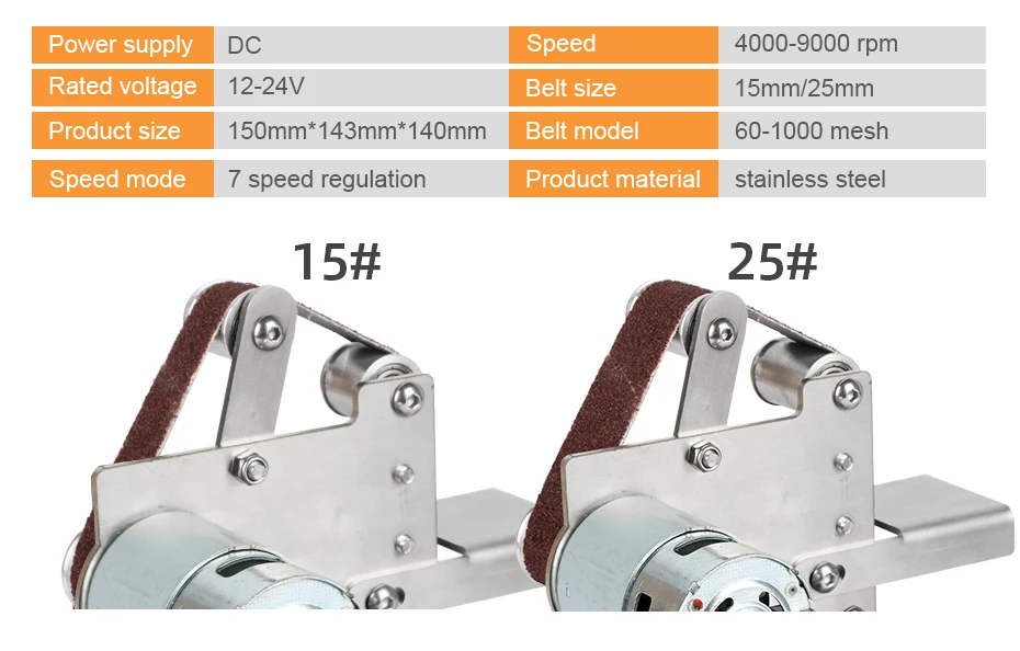 110V/220V Mini Belt Grinding Machine Tool Sharpening Machine Home DIY Polisher Machine Sanding Grinding Electric Sander