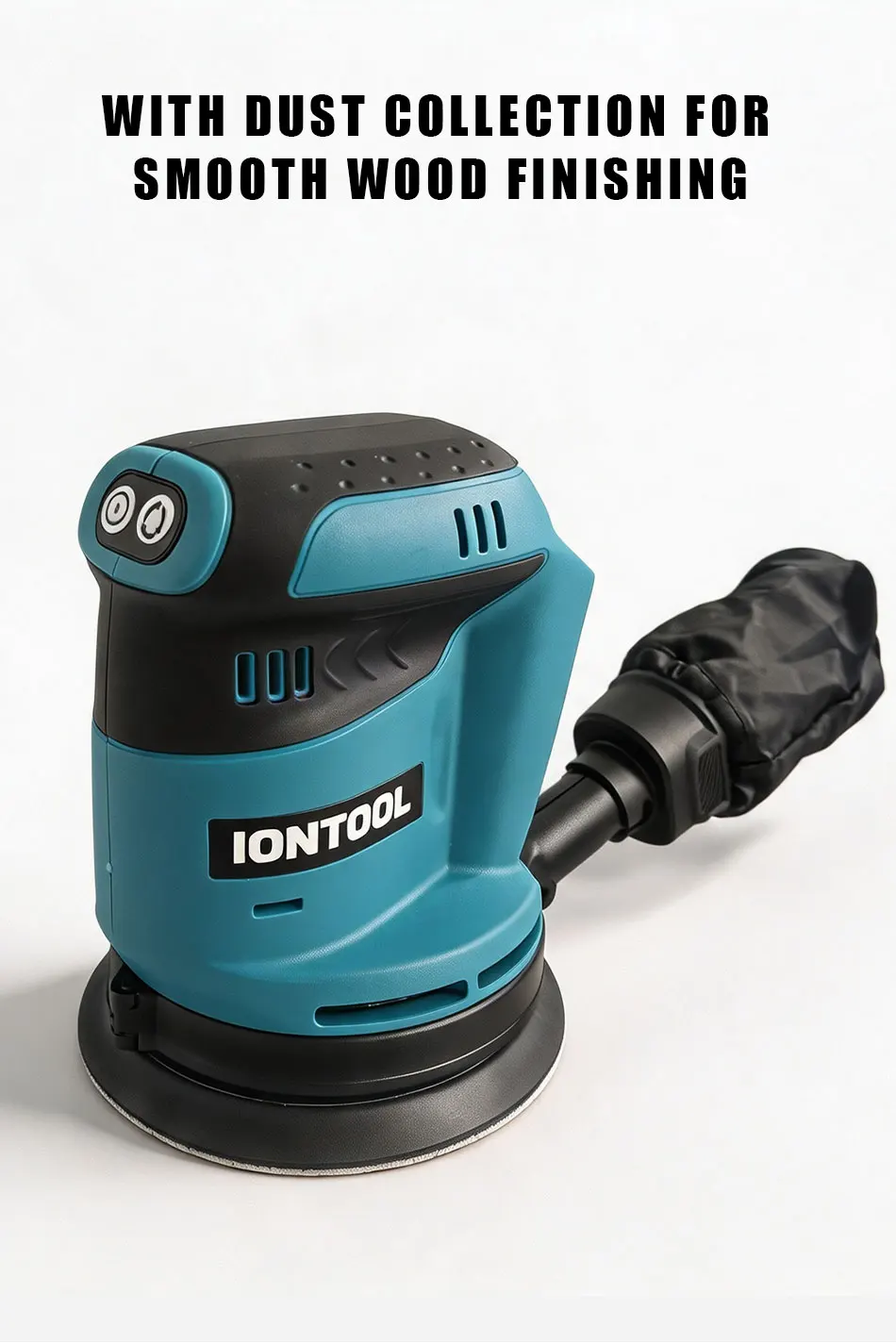 IONTOOL Durable Cordless Orbital Sander 9500rpm For Furniture Veneer Sanding and Edge Banding Smoothing and Surface Polishing
