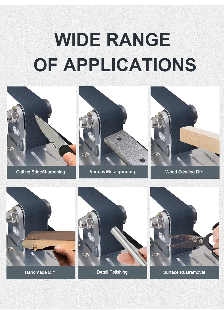 533x30mm Multi-Function Mini Micro Sander Grinding Electric Small Belt Sander DIY Benchtop Stand Home Knife Sharpening Machine