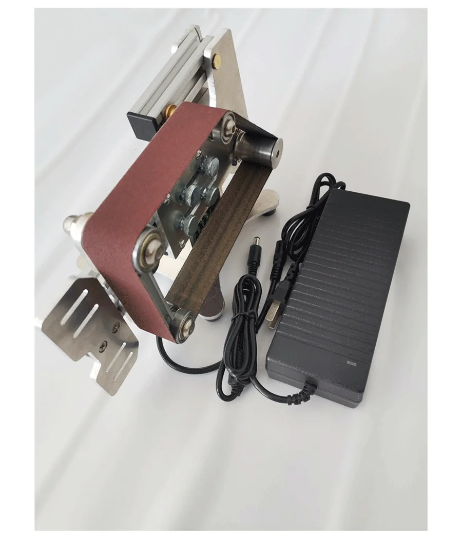 533x30mm Multi-Function Mini Micro Sander Grinding Electric Small Belt Sander DIY Benchtop Stand Home Knife Sharpening Machine