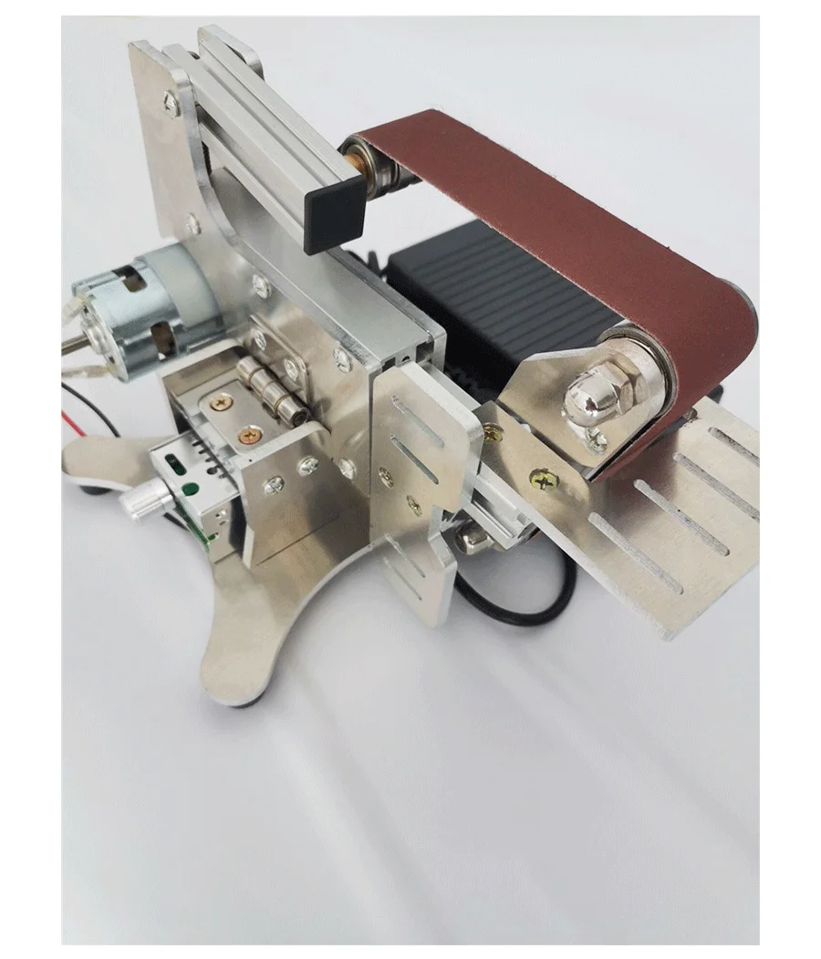 533x30mm Multi-Function Mini Micro Sander Grinding Electric Small Belt Sander DIY Benchtop Stand Home Knife Sharpening Machine
