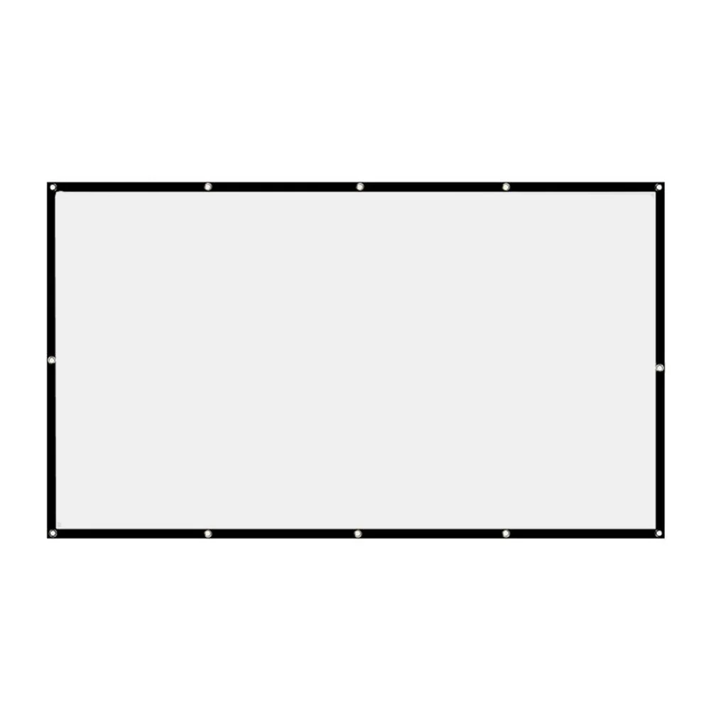 Projector Screen Curtain Video Projector Screen Anti-Light 60 72 84 100 120 150 inch Projection Screen for Home Office KTV