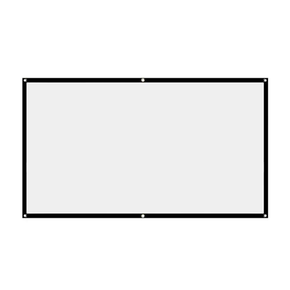 Projector Screen Curtain Video Projector Screen Anti-Light 60 72 84 100 120 150 inch Projection Screen for Home Office KTV