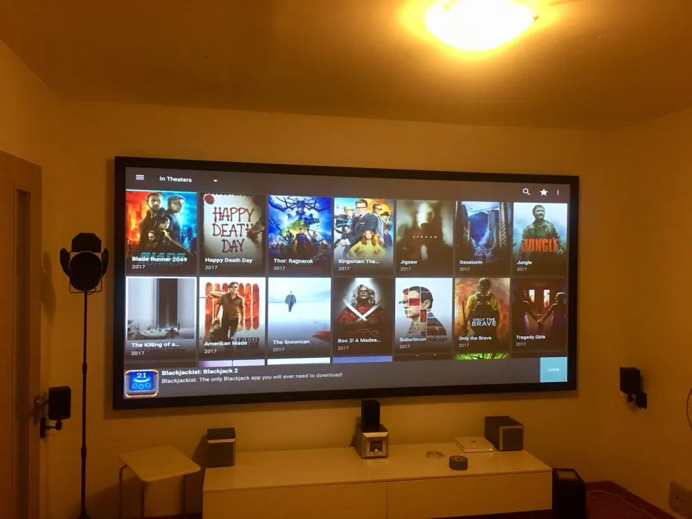 Salange Projector Screen ,60 84 100 Inch Reflective Fabric Cloth Projection Screen For YG300 Projetor XGIMI DLP LED Home Theater