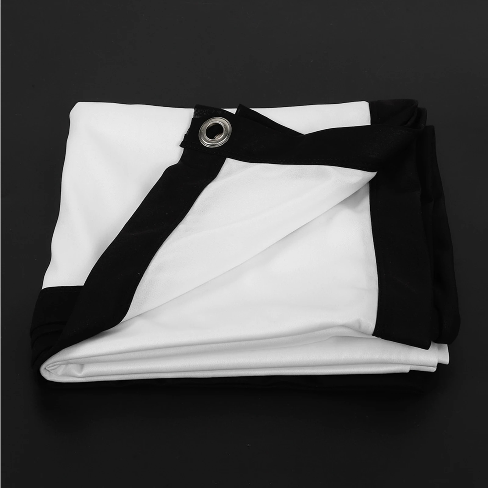 White Projection Screens 16:9 Thicken Portable Non Crease Soft White Polyester Projector Curtain Projection Screen