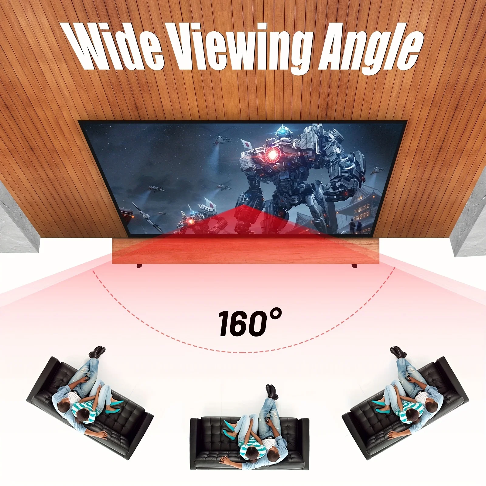 60 72 100 120 150 Inch 16:9 Portable Wrinkle Free Lightweight Projector Screen Home Outdoor Front Rear Projection Curtain Fabric