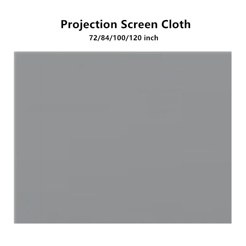 XIAOHUI Projector Screen Simple 16:9 Anti-Light Curtain 60/72/84/100/110/120/133/150 Inches Home Outdoor Office Portable 3d HD