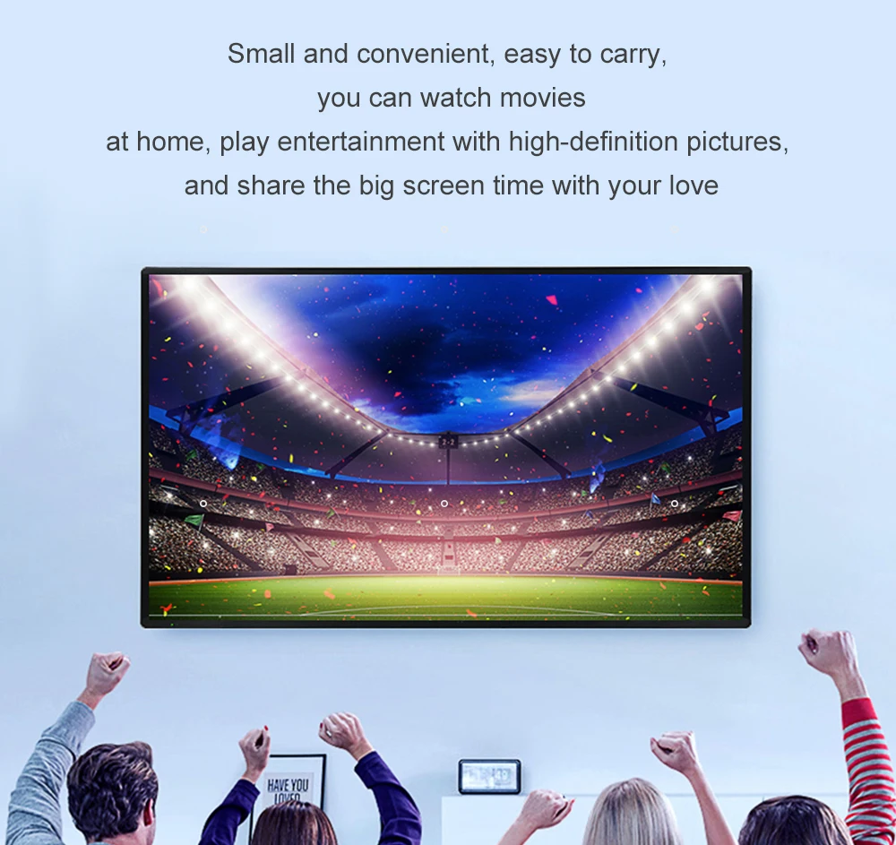 LEJIADA New 16:9 Anti-Light Projector Screen Black Border With Holes Metal Grey Portable ±30° Wide Viewing Angle Home 60-133Inch