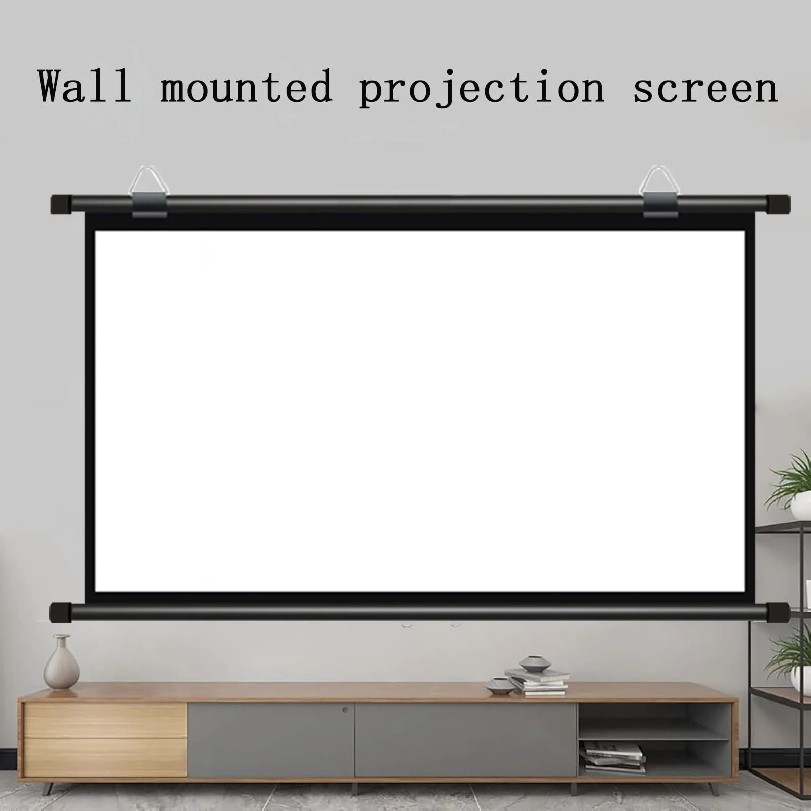 110-Inch 16:9 Projection Screen - Washable, Wrinkle-Resistant, Portable - for Home, Indoor and Outdoor Movie Viewing.