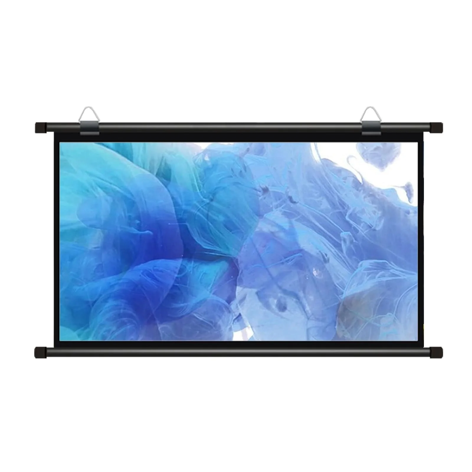 110-Inch 16:9 Projection Screen - Washable, Wrinkle-Resistant, Portable - for Home, Indoor and Outdoor Movie Viewing.