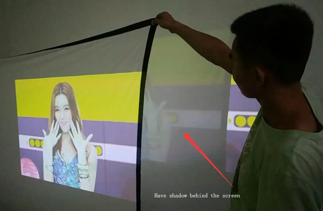 60 84 100 120 150 Inch Projector Screen Portable Projection Screen16:9,Outdoor Movie Screen For Travel Home Theater For HY300