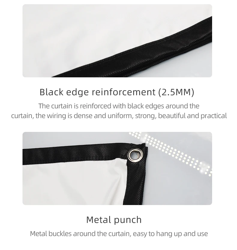 VEIDADZ 60-200 inch Portable Foldable Projector Screen High Density White No Creases Soft Projection Screen 16:9 Indoor Outdoor