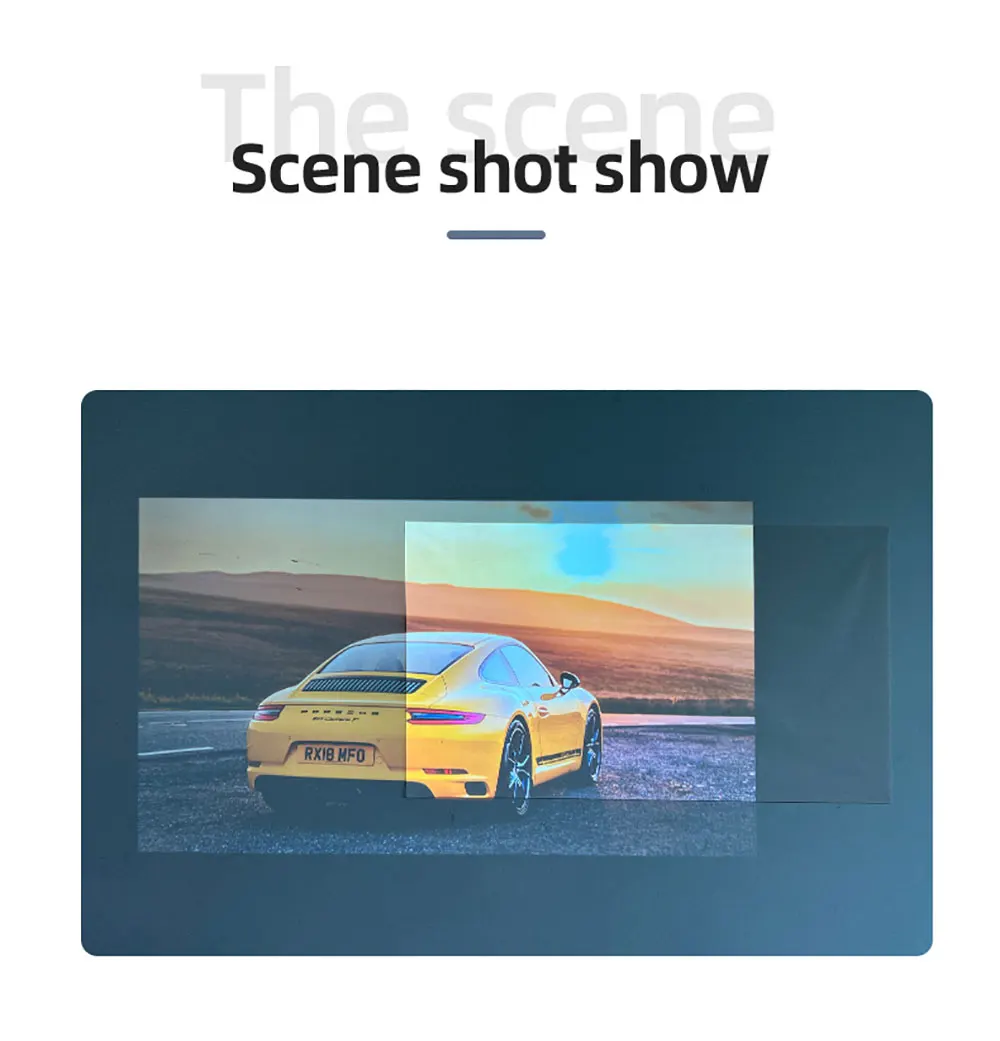 ZHNUWIE Projector Screen White Grid Anti-Light 16:9 Projection Screen For Home 72 84 100 120 133 Inch Portable Reflective Cloth