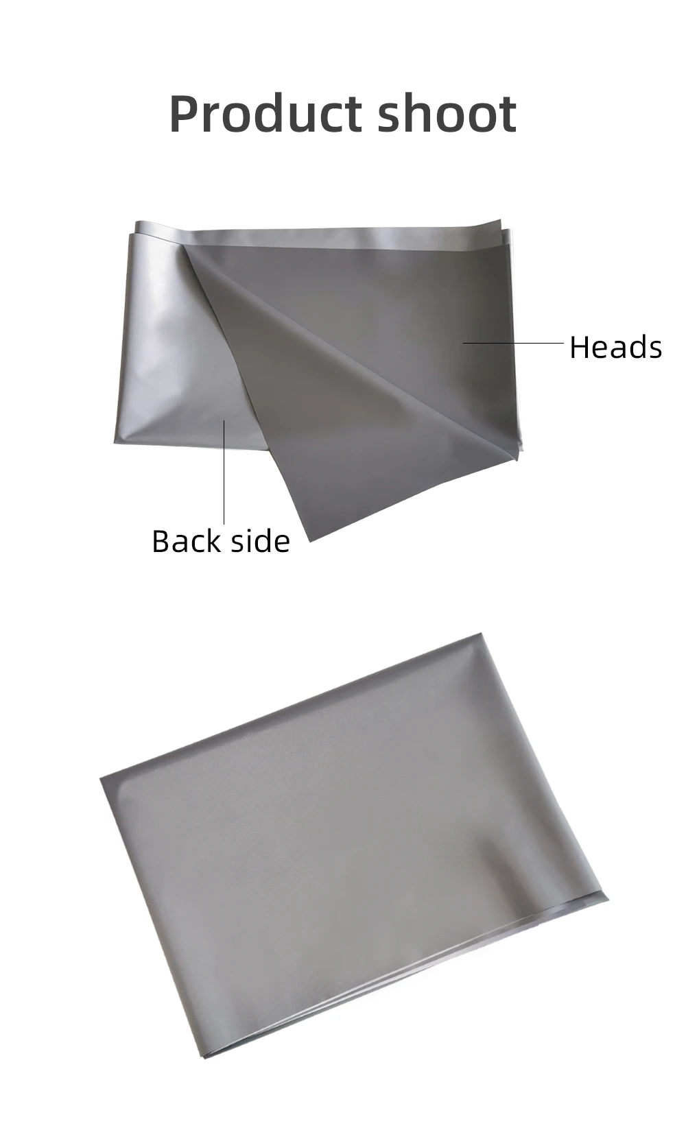 LEJIADA Projector Screen 60-133 Inch Metal Grey Anti-Light Foldable Portable Projection Screen for Home Party Office Classroom